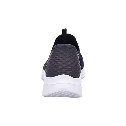 Skechers Women's Hands Free Slip Ins Ultra Flex 3.0 Smooth Step Sneaker, Black, 7.5