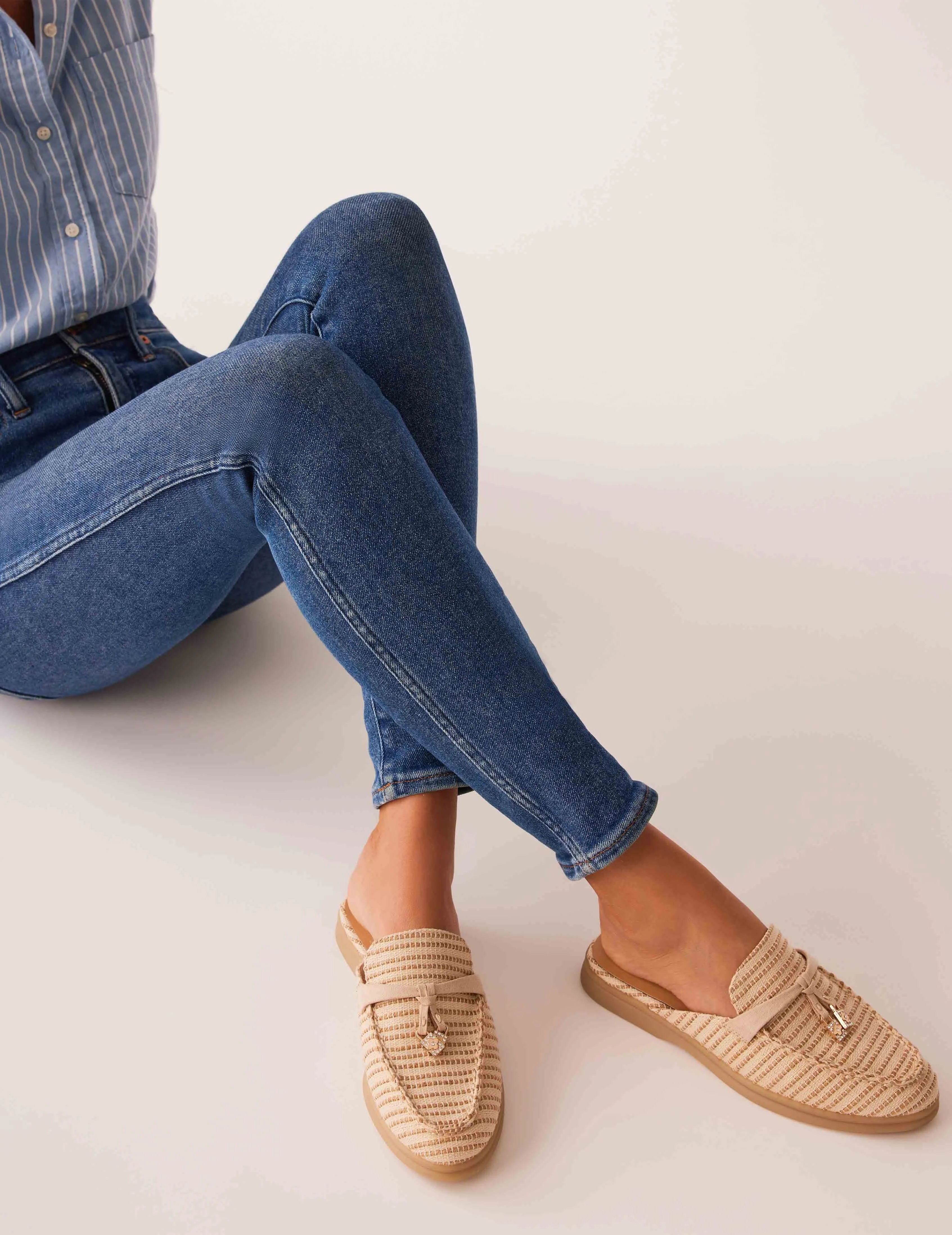 Solay Linen Mule