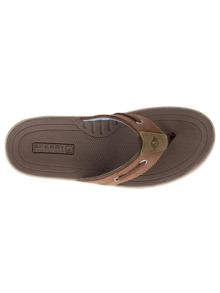 Sperry 1048719 Mens Baitfish Flip Flops Tan