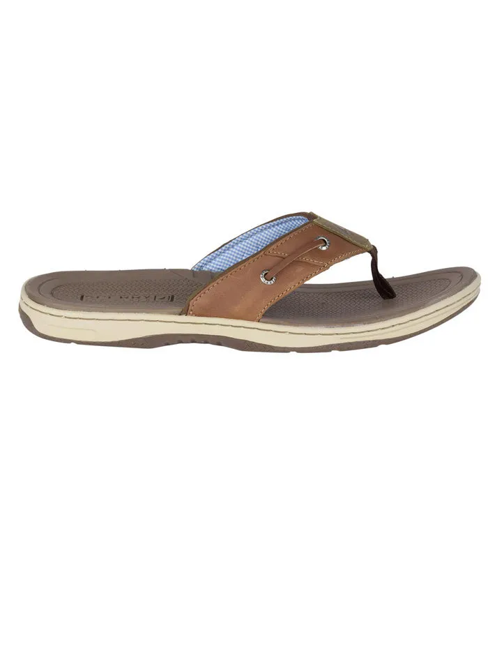 Sperry 1048719 Mens Baitfish Flip Flops Tan