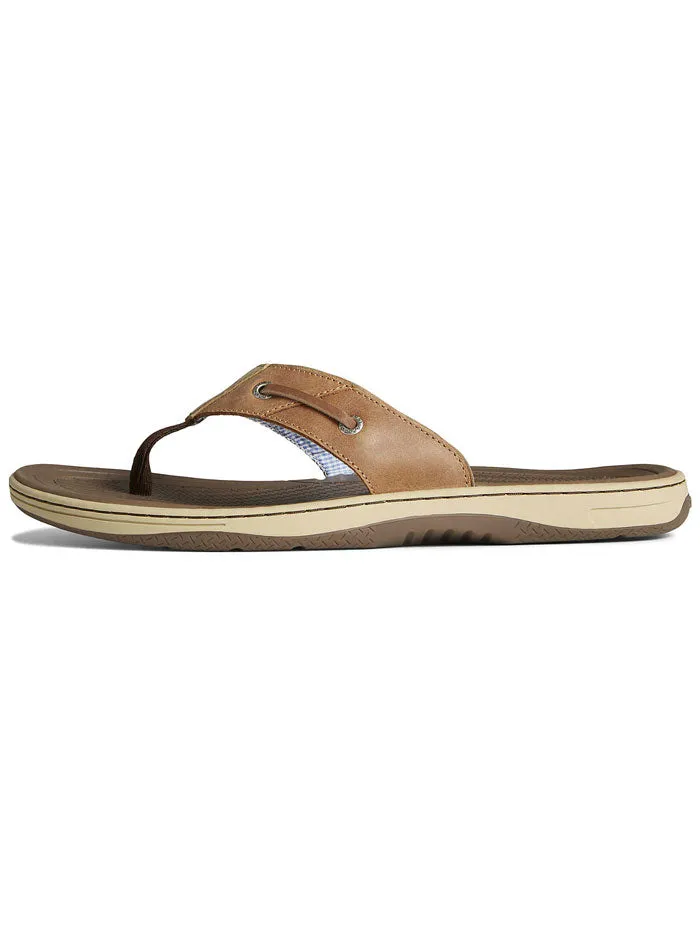 Sperry 1048719 Mens Baitfish Flip Flops Tan