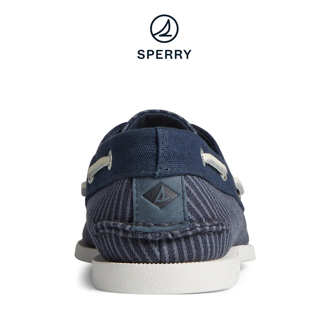 Sperry Men's Authentic Original™ Nautical Leather Boat Shoe Navy (STS25254)