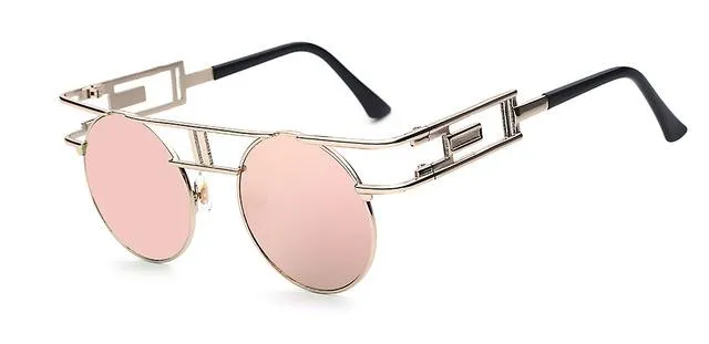 Steampunk Gothic Retro Vintage Rose Gold Women's Designer Sunglasses