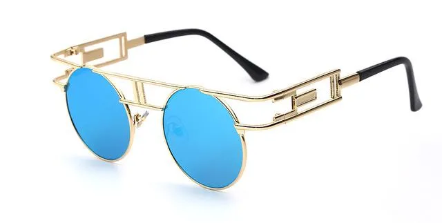 Steampunk Gothic Retro Vintage Rose Gold Women's Designer Sunglasses