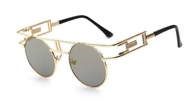 Steampunk Gothic Retro Vintage Rose Gold Women's Designer Sunglasses