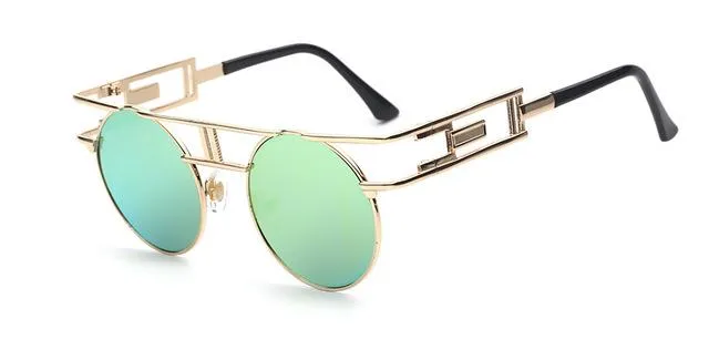 Steampunk Gothic Retro Vintage Rose Gold Women's Designer Sunglasses