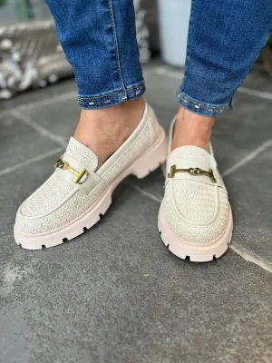 Stone Weaved Chain Loafer