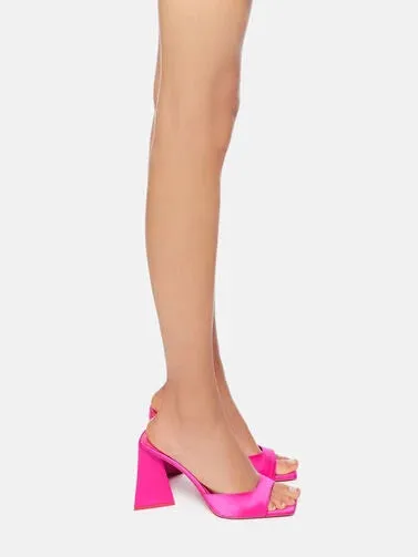 The Attico 'Devon' Mule Fuchsia
