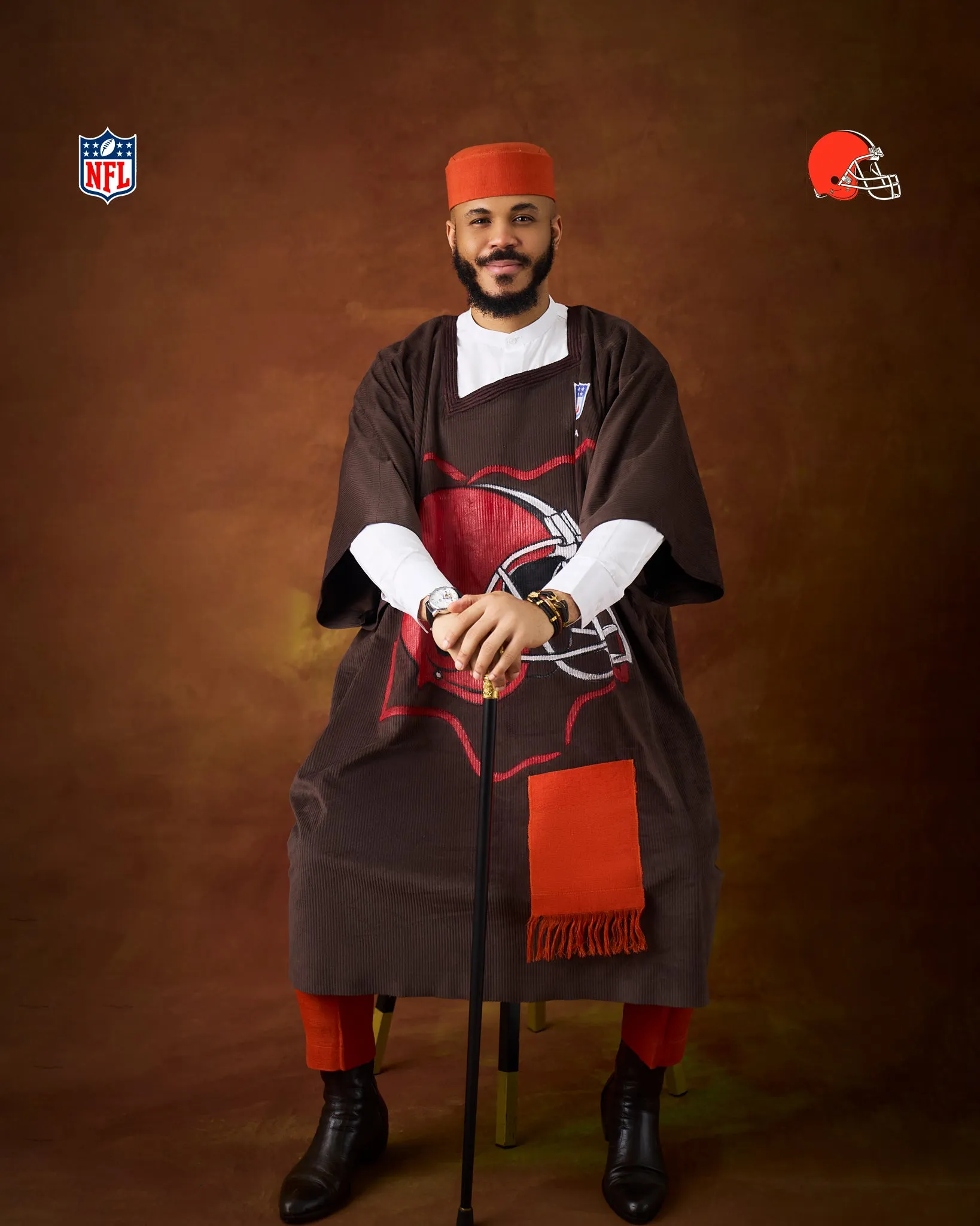 The Historic Ozo x NFL Agbada