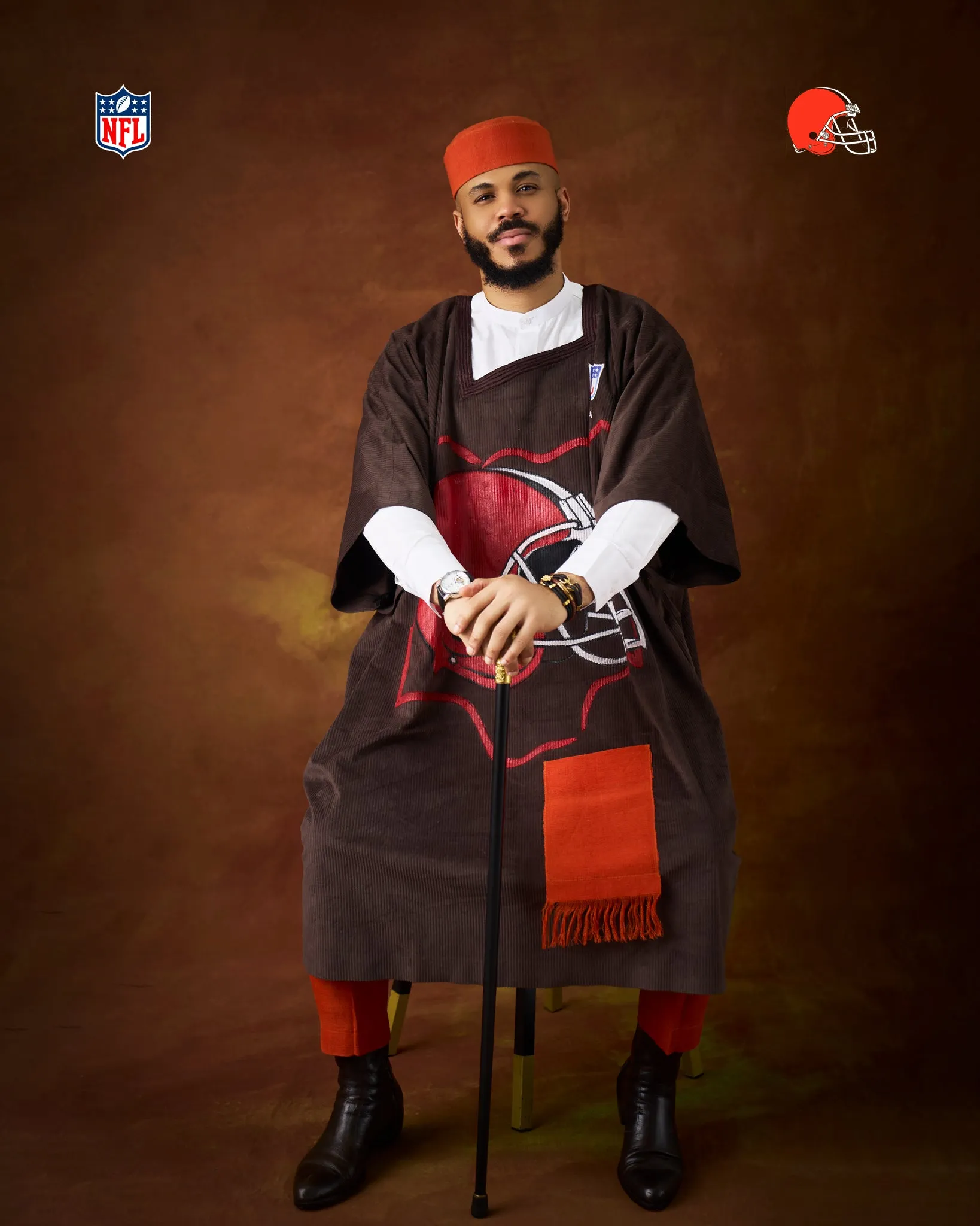 The Historic Ozo x NFL Agbada