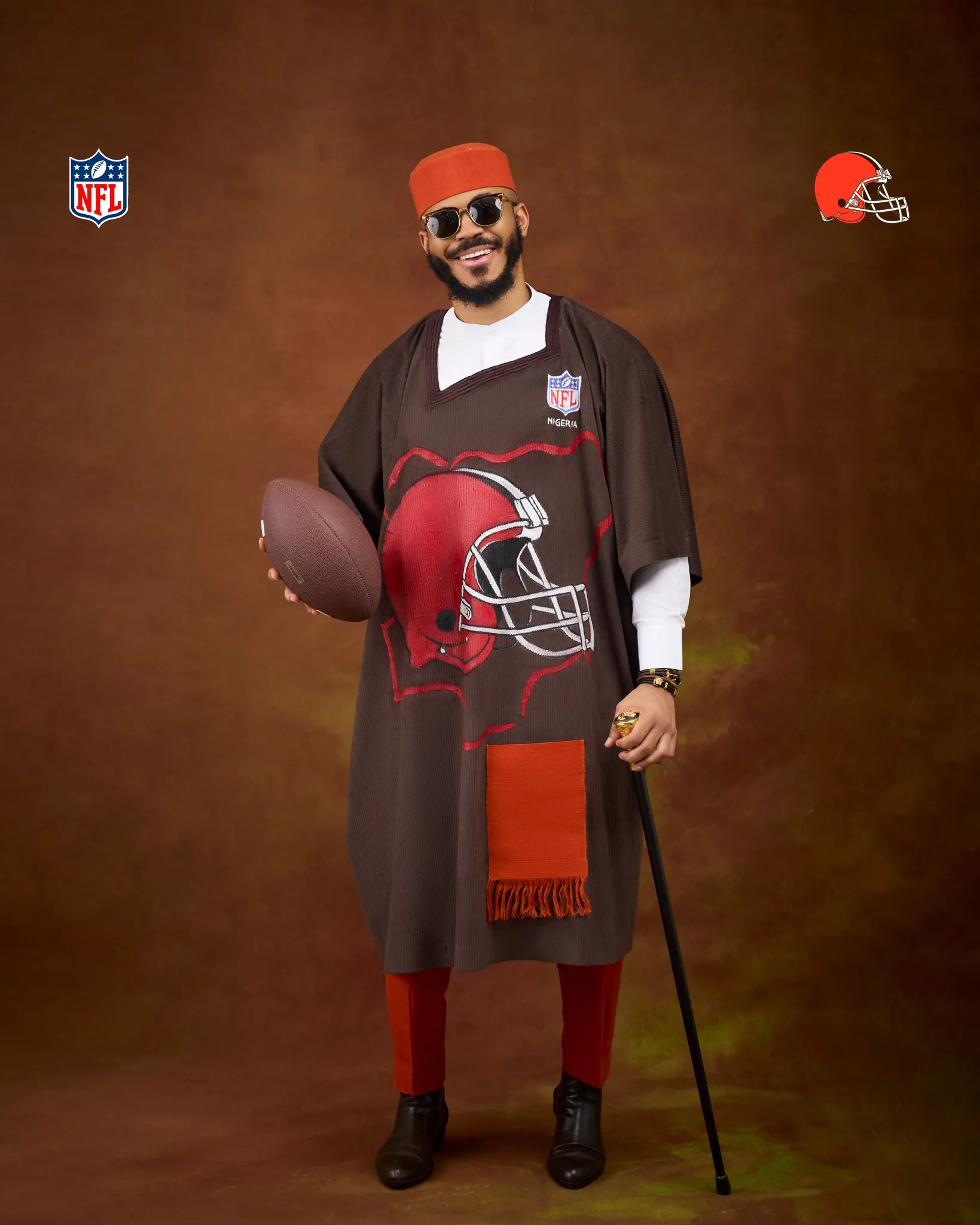 The Historic Ozo x NFL Agbada