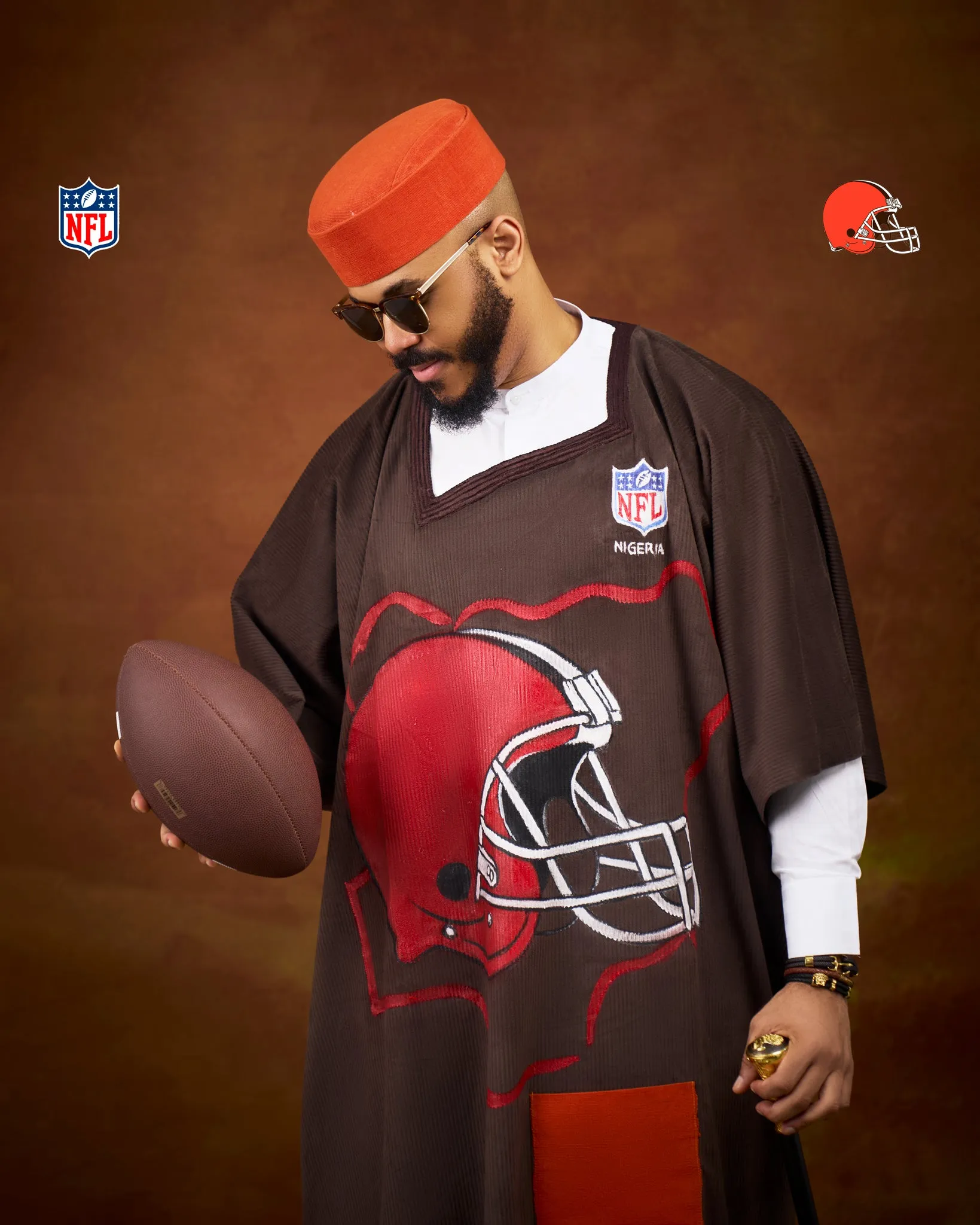 The Historic Ozo x NFL Agbada
