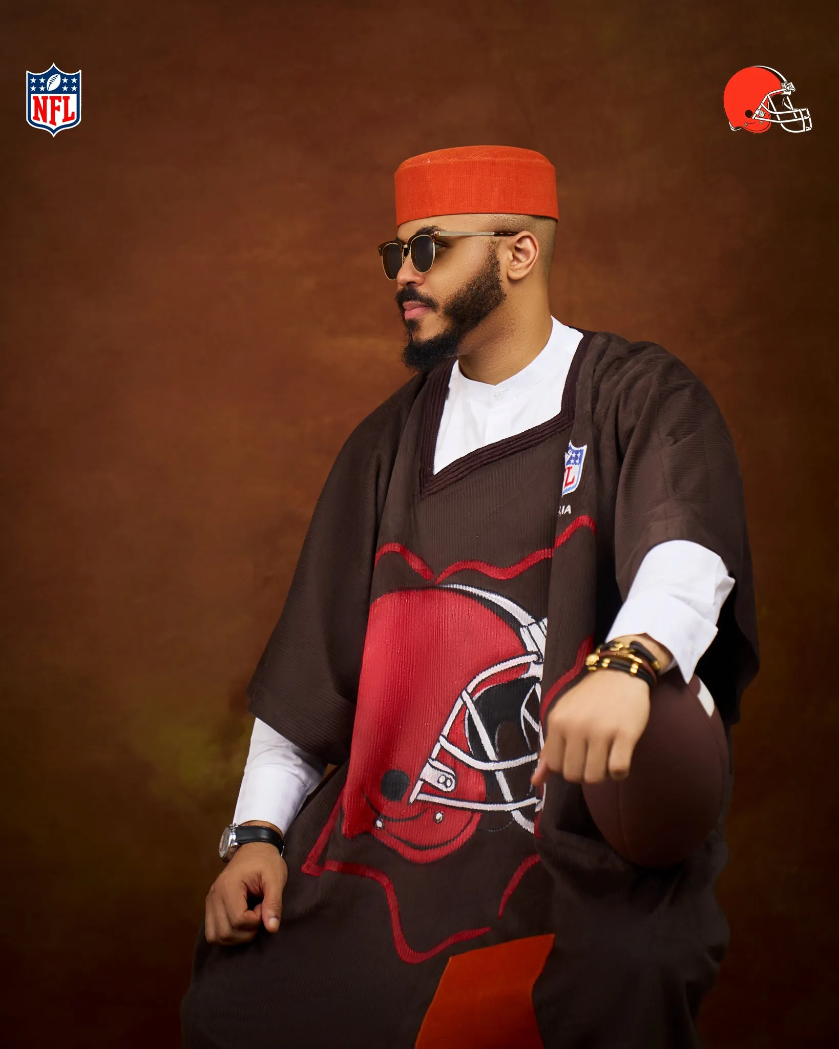The Historic Ozo x NFL Agbada