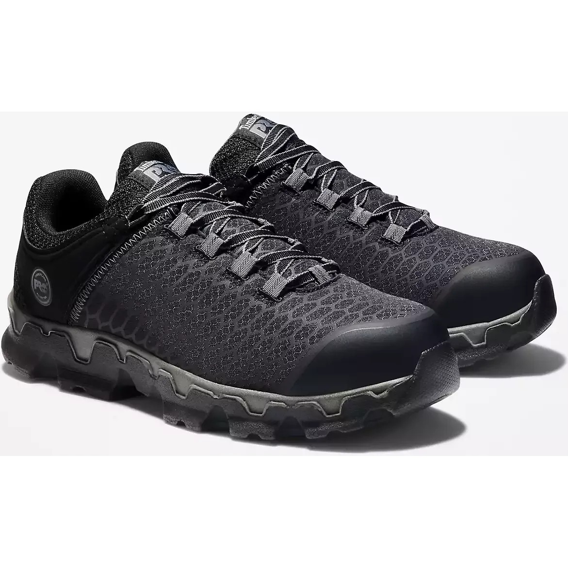 Timberland Pro Men's Powertrain Alloy Toe Sneaker Work Shoe -Black- TB1A176A001