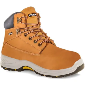 Titan - HOLTON Steel Toe Shoes - HONEY Nubuck