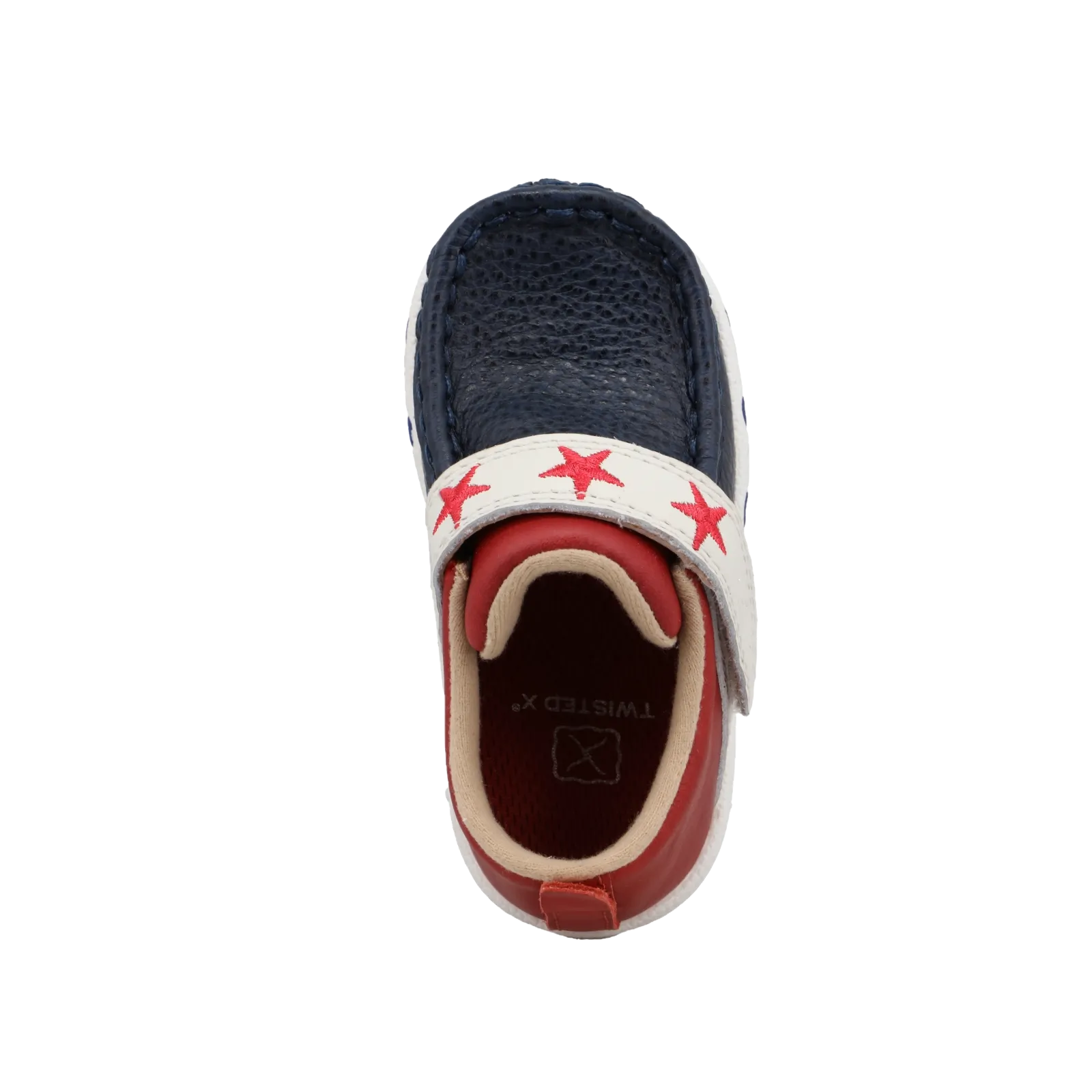 Twisted X Children's Driving Moc Red, White & Blue Slip On Shoes ICA0032