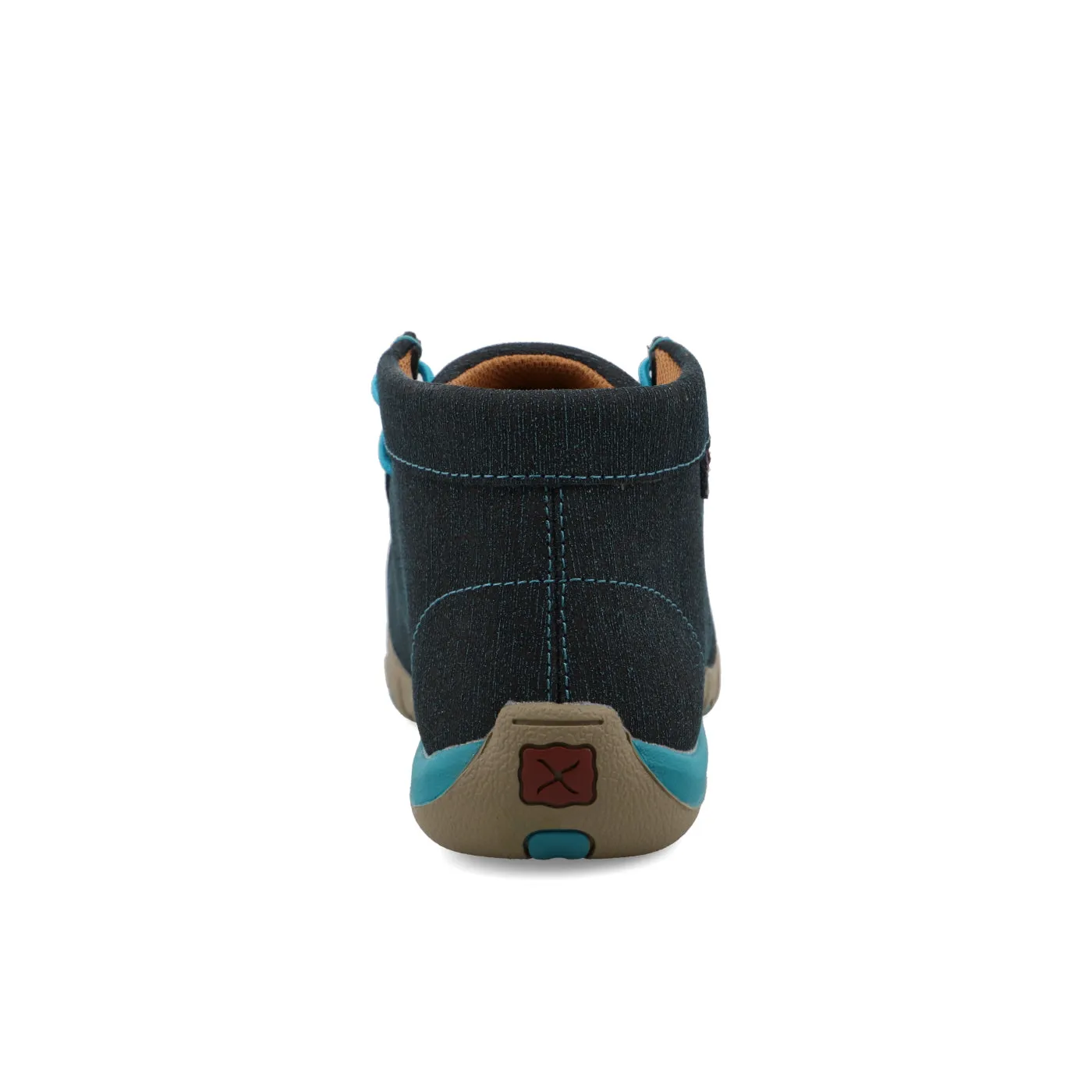 Twisted X Ladies Nano Chukka Dark Teal Driving Moc Shoe WDMNT01