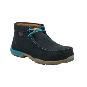 Twisted X Ladies Nano Chukka Dark Teal Driving Moc Shoe WDMNT01