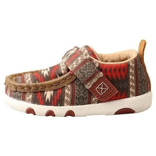 Twisted X Toddler Hooey Driving Moc Red Aztec IHYC001