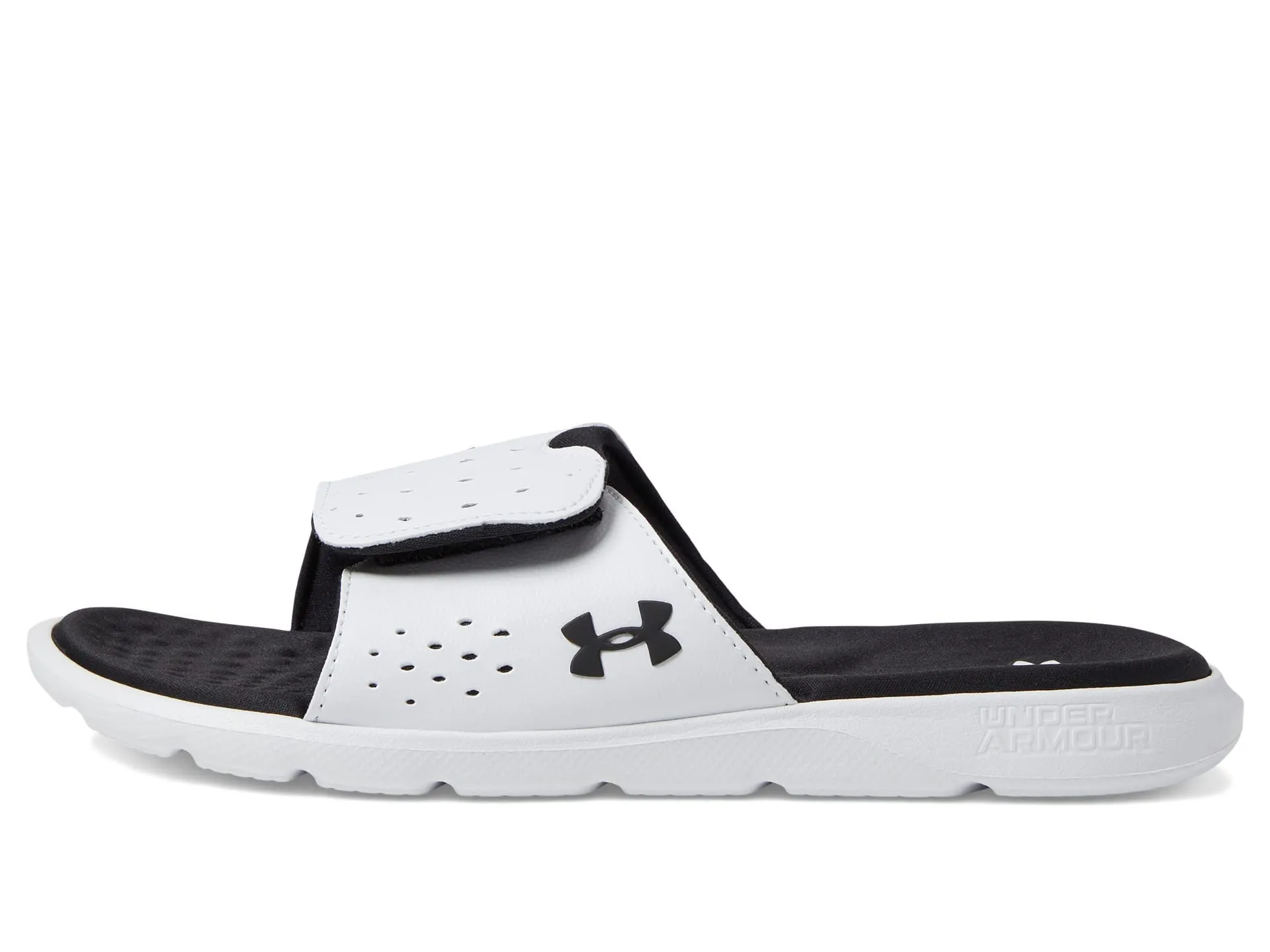 Under Armour Women's Ignite Pro Slide, (101) White/Black/Black, 10, US
