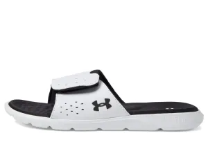Under Armour Women's Ignite Pro Slide, (101) White/Black/Black, 10, US