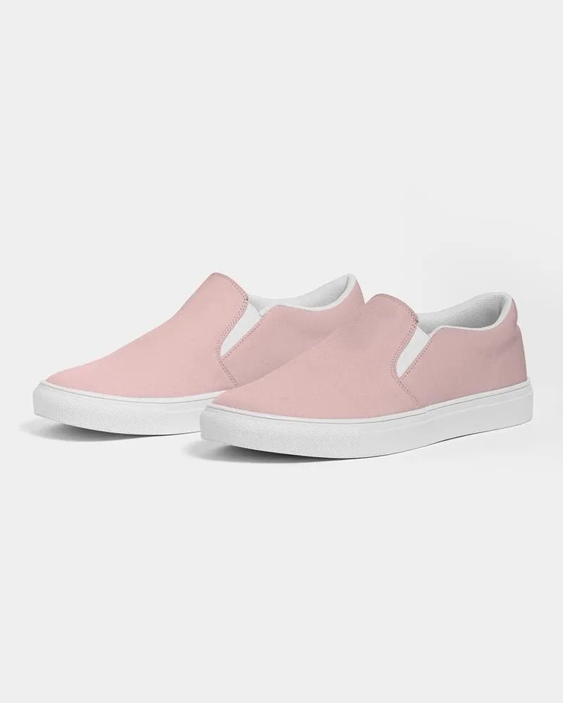 Uniquely You Womens Sneakers - Rose Pink Slip-On Canvas Sports Shoes by inQue.Style