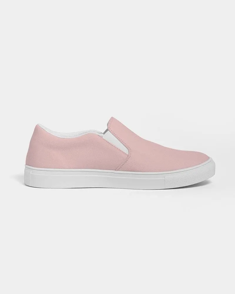 Uniquely You Womens Sneakers - Rose Pink Slip-On Canvas Sports Shoes by inQue.Style