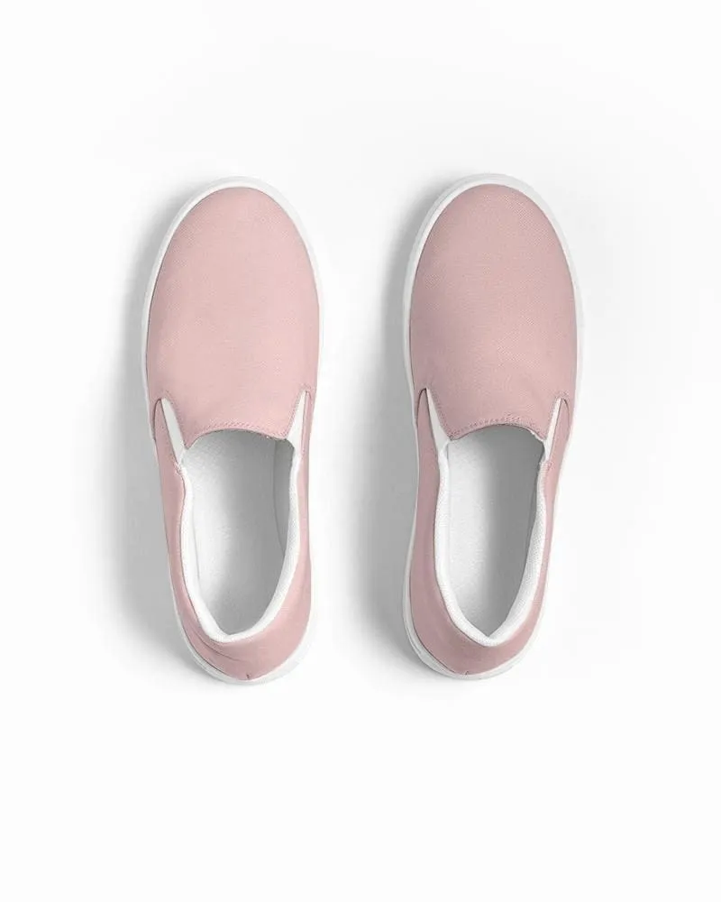Uniquely You Womens Sneakers - Rose Pink Slip-On Canvas Sports Shoes by inQue.Style