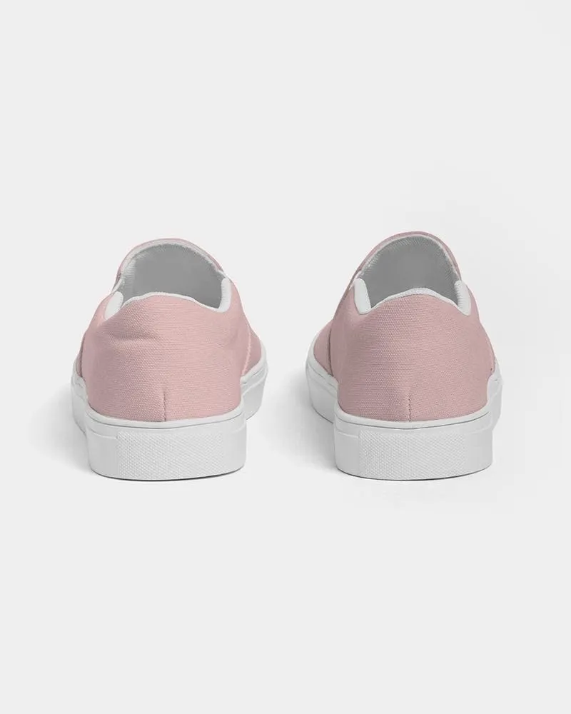 Uniquely You Womens Sneakers - Rose Pink Slip-On Canvas Sports Shoes by inQue.Style