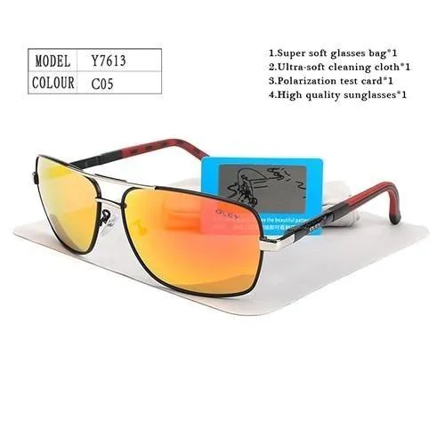 Unisex Fashion Eyes Protection Polarized Sunglasses with Accessories