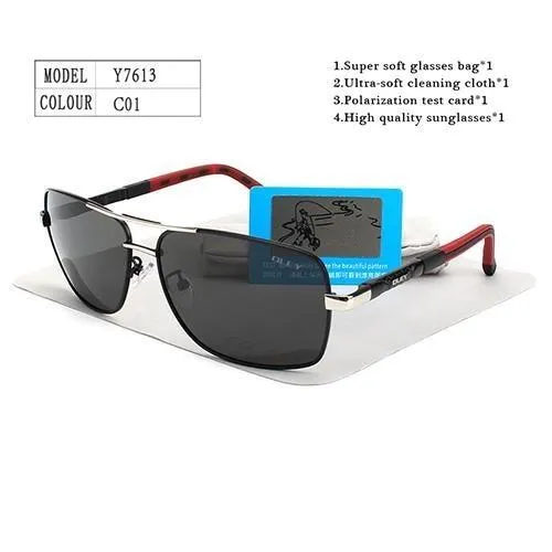 Unisex Fashion Eyes Protection Polarized Sunglasses with Accessories
