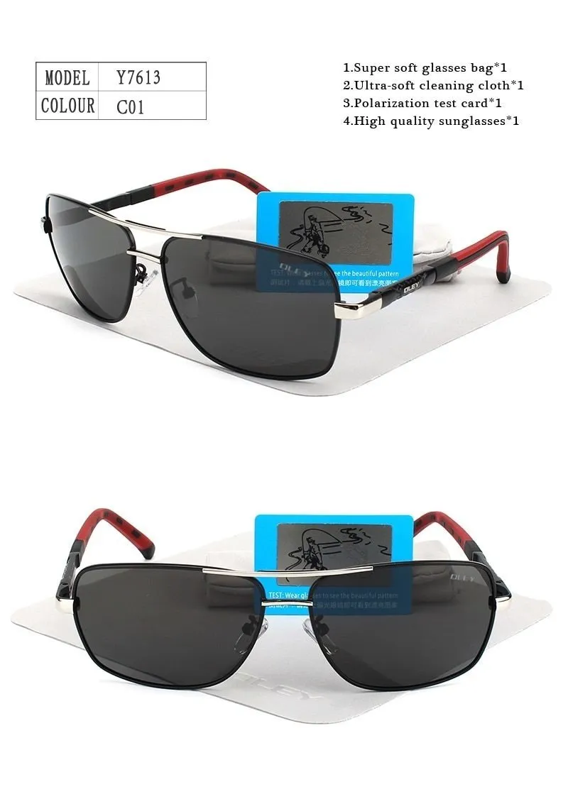 Unisex Fashion Eyes Protection Polarized Sunglasses with Accessories
