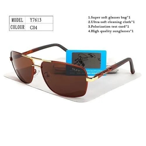 Unisex Fashion Eyes Protection Polarized Sunglasses with Accessories