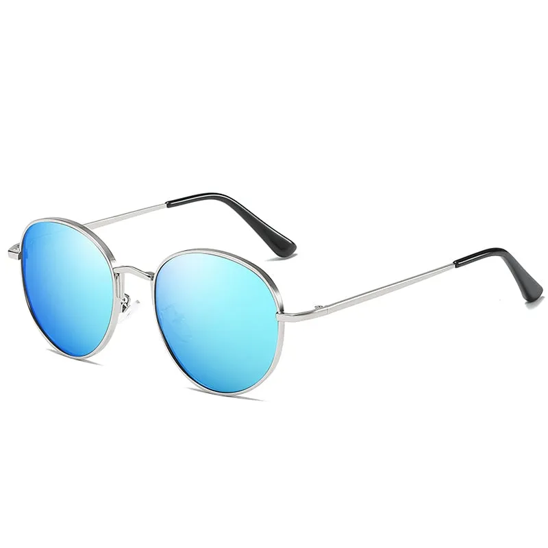 Unisex Vintage Polarized Anti Glare UV400 Round Eyewear Sunglasses
