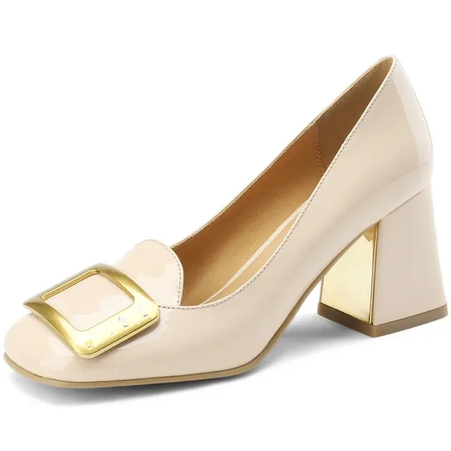 USS Shoes Victoria Women's Elegant Square Heels Pumps