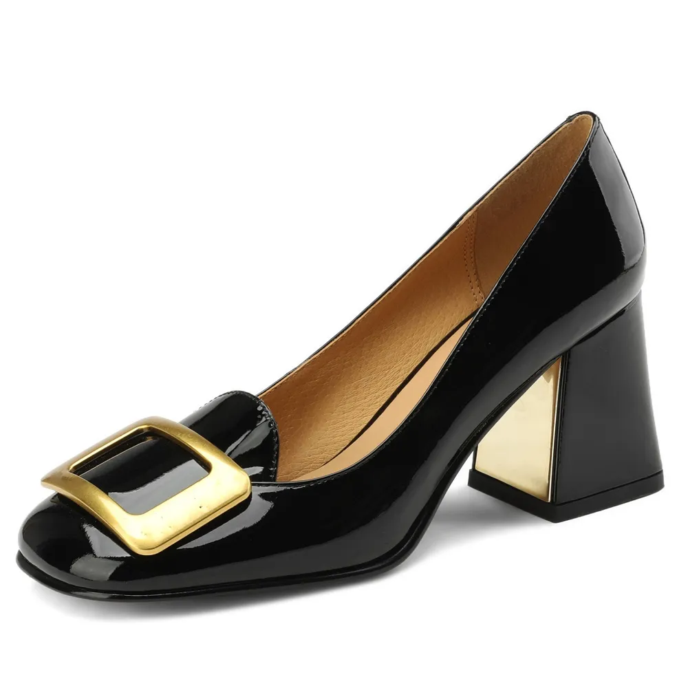 USS Shoes Victoria Women's Elegant Square Heels Pumps