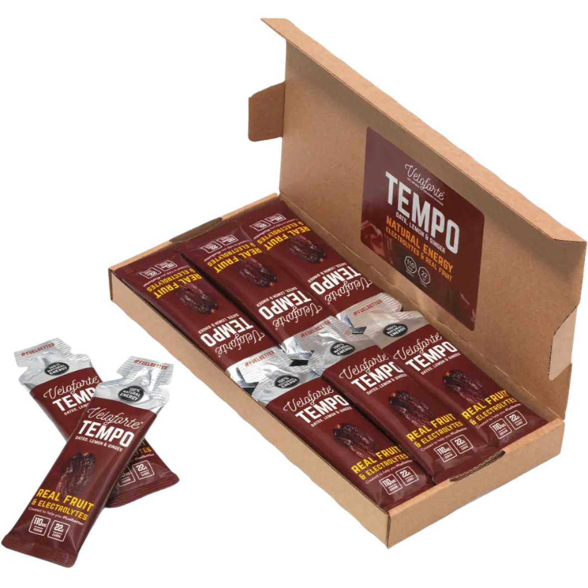 Veloforte - Energy Gels - Tempo (Date, Lemon & Ginger)