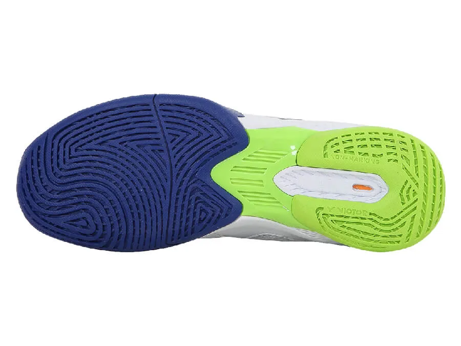 Victor [A610III AB White/Blue] Court Shoes