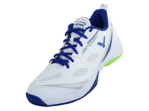 Victor [A610III AB White/Blue] Court Shoes