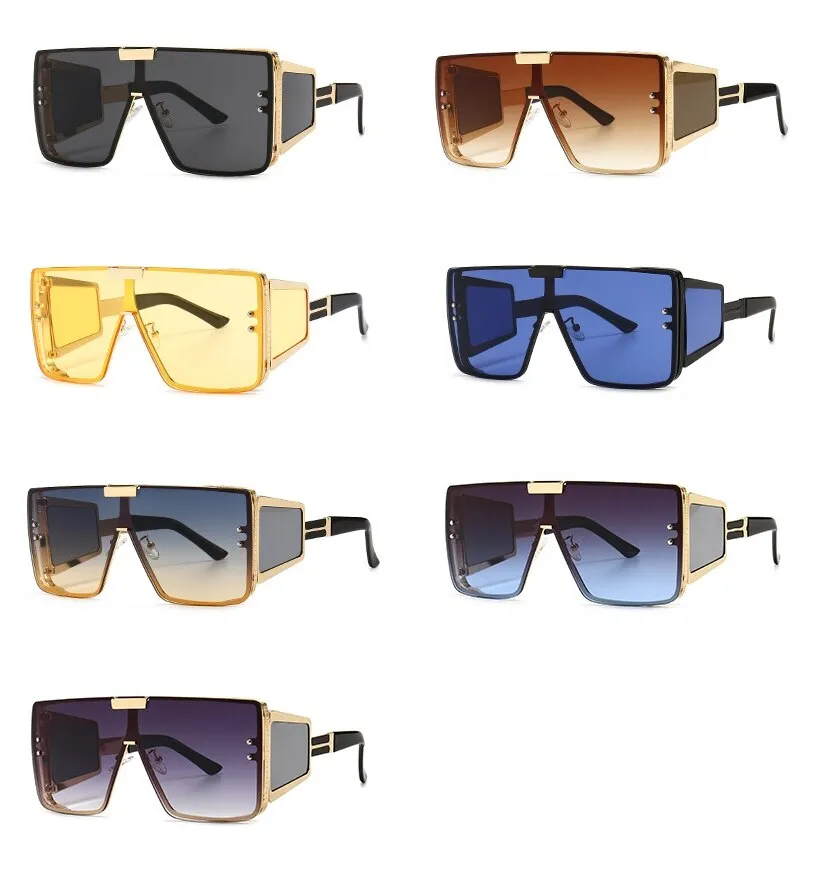 Vintage Retro Fashion Women's Alloy Frame UV400 Oversized Sunglasses