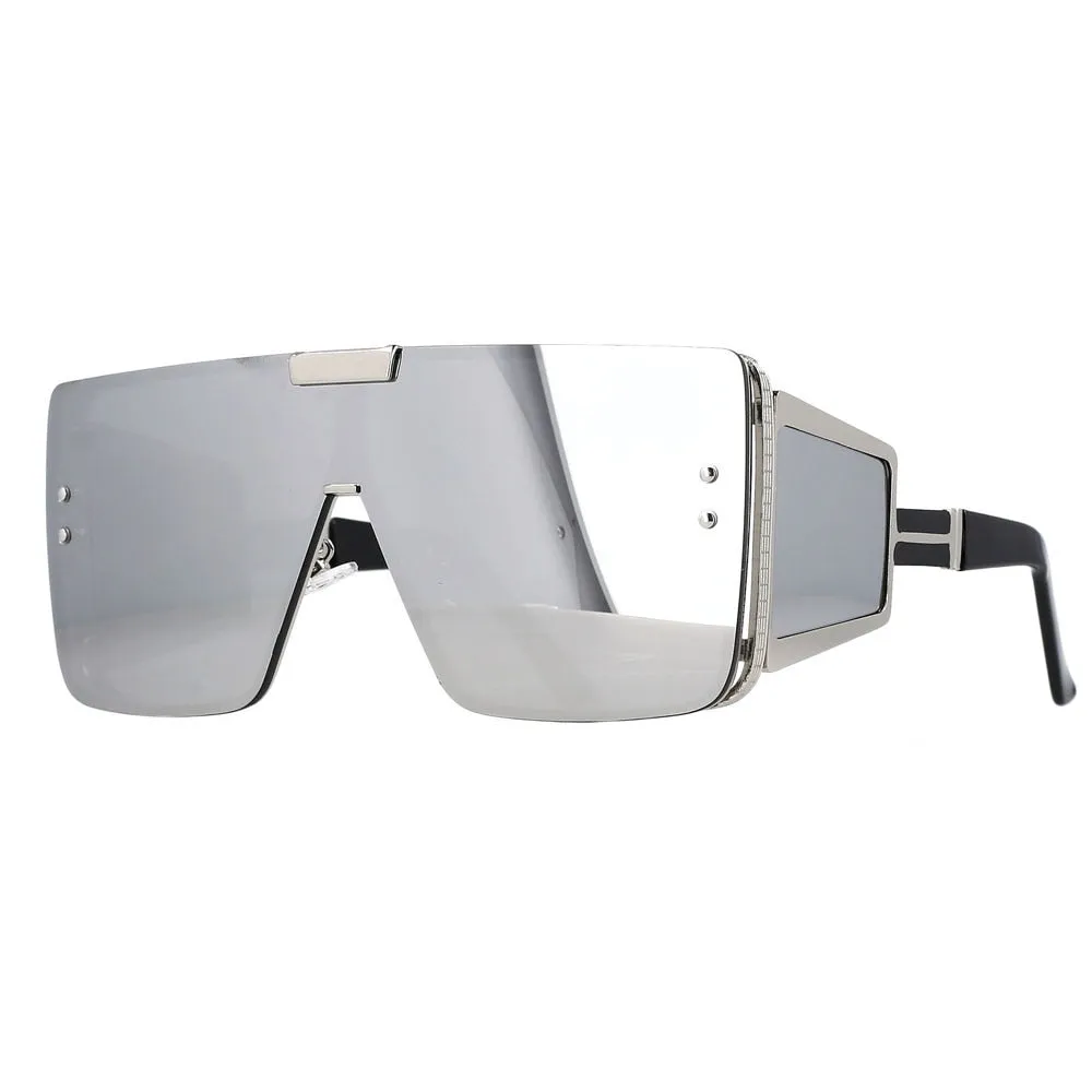 Vintage Retro Fashion Women's Alloy Frame UV400 Oversized Sunglasses