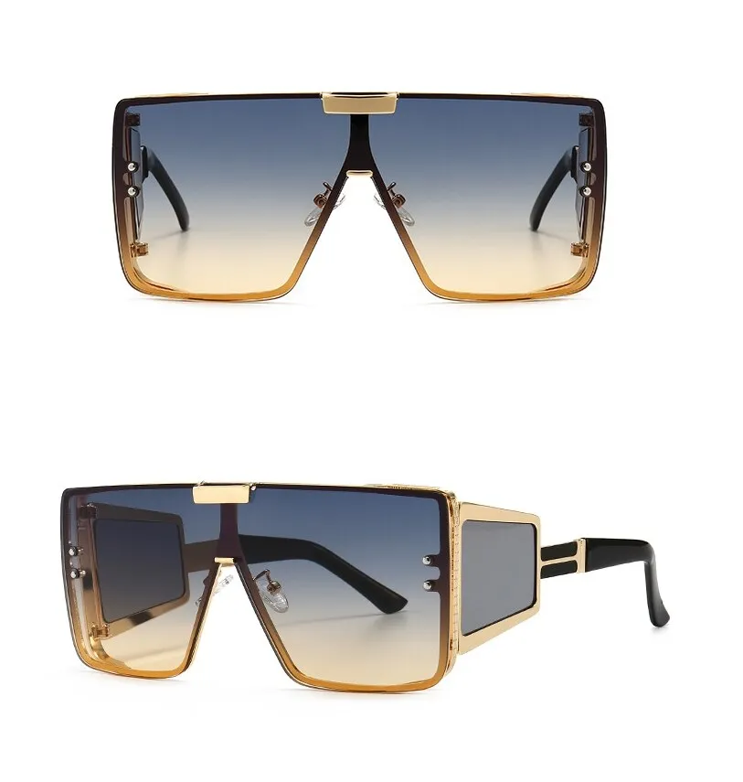 Vintage Retro Fashion Women's Alloy Frame UV400 Oversized Sunglasses
