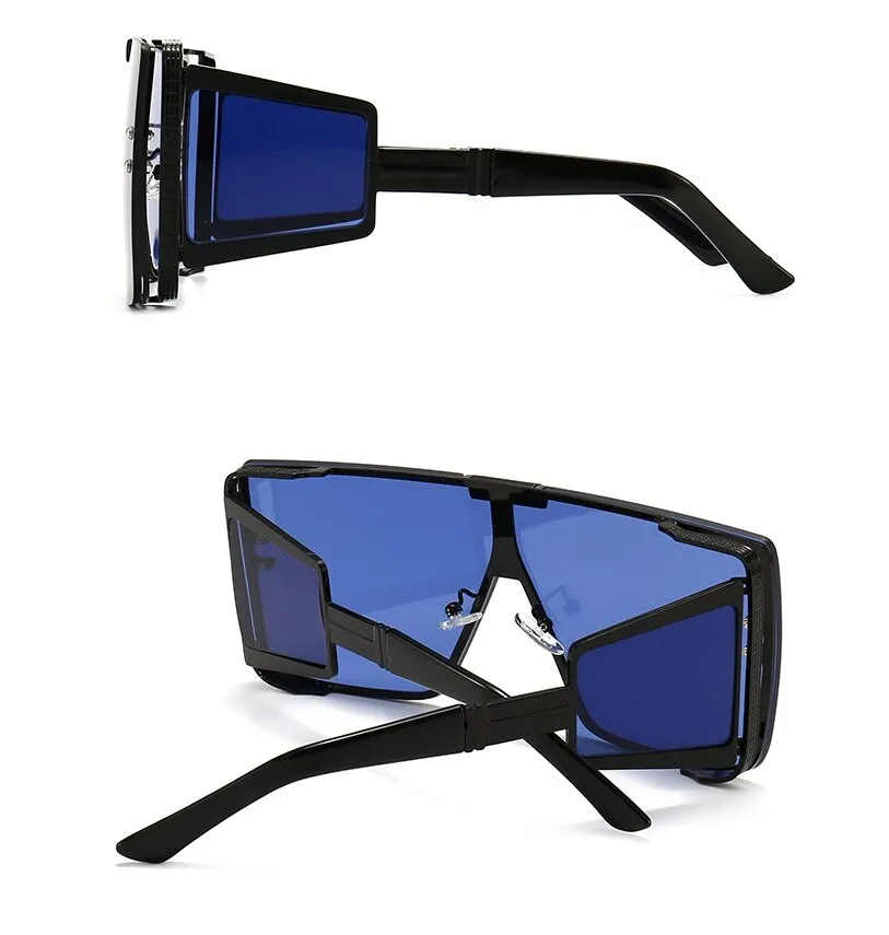Vintage Retro Fashion Women's Alloy Frame UV400 Oversized Sunglasses