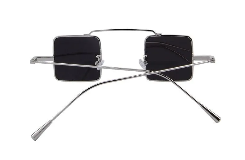 Vintage Women Steampunk Square Anti-Reflective Sunglasses