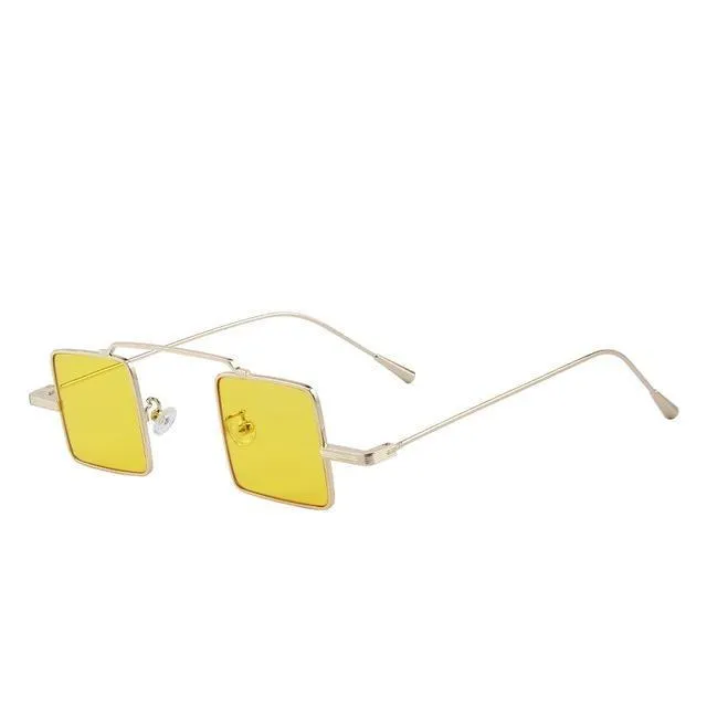 Vintage Women Steampunk Square Anti-Reflective Sunglasses