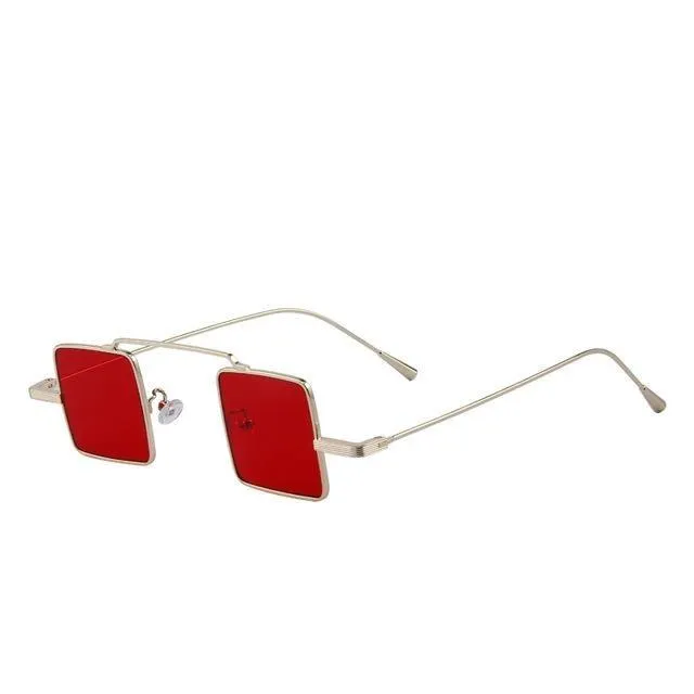 Vintage Women Steampunk Square Anti-Reflective Sunglasses