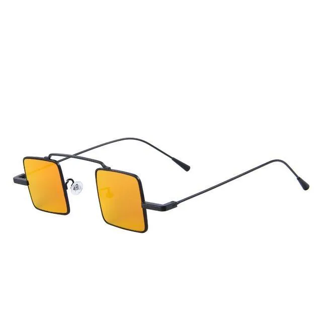 Vintage Women Steampunk Square Anti-Reflective Sunglasses