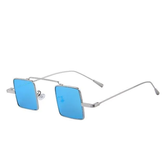 Vintage Women Steampunk Square Anti-Reflective Sunglasses