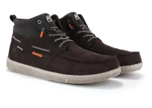 Walk In Pitas Mens WP 150 MARC MARRON Slip On Waterproof Casual Boots