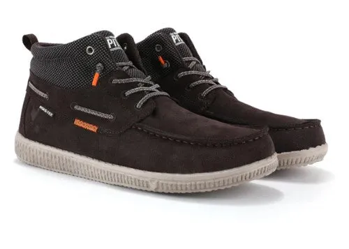 Walk In Pitas Mens WP 150 MARC MARRON Slip On Waterproof Casual Boots